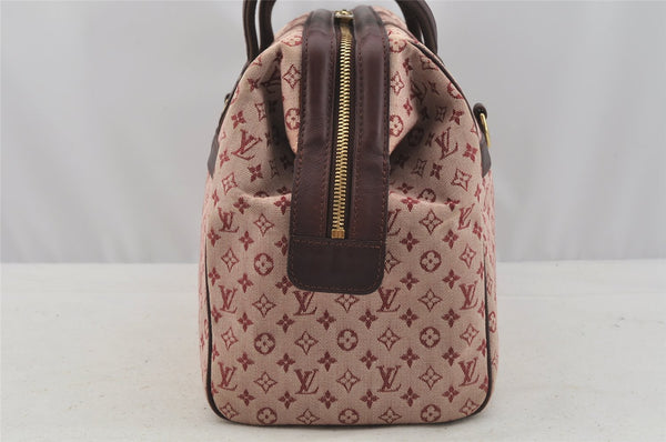 Authentic Louis Vuitton Monogram Mini Josephine GM Hand Bag Pink M92213 LV 8998I