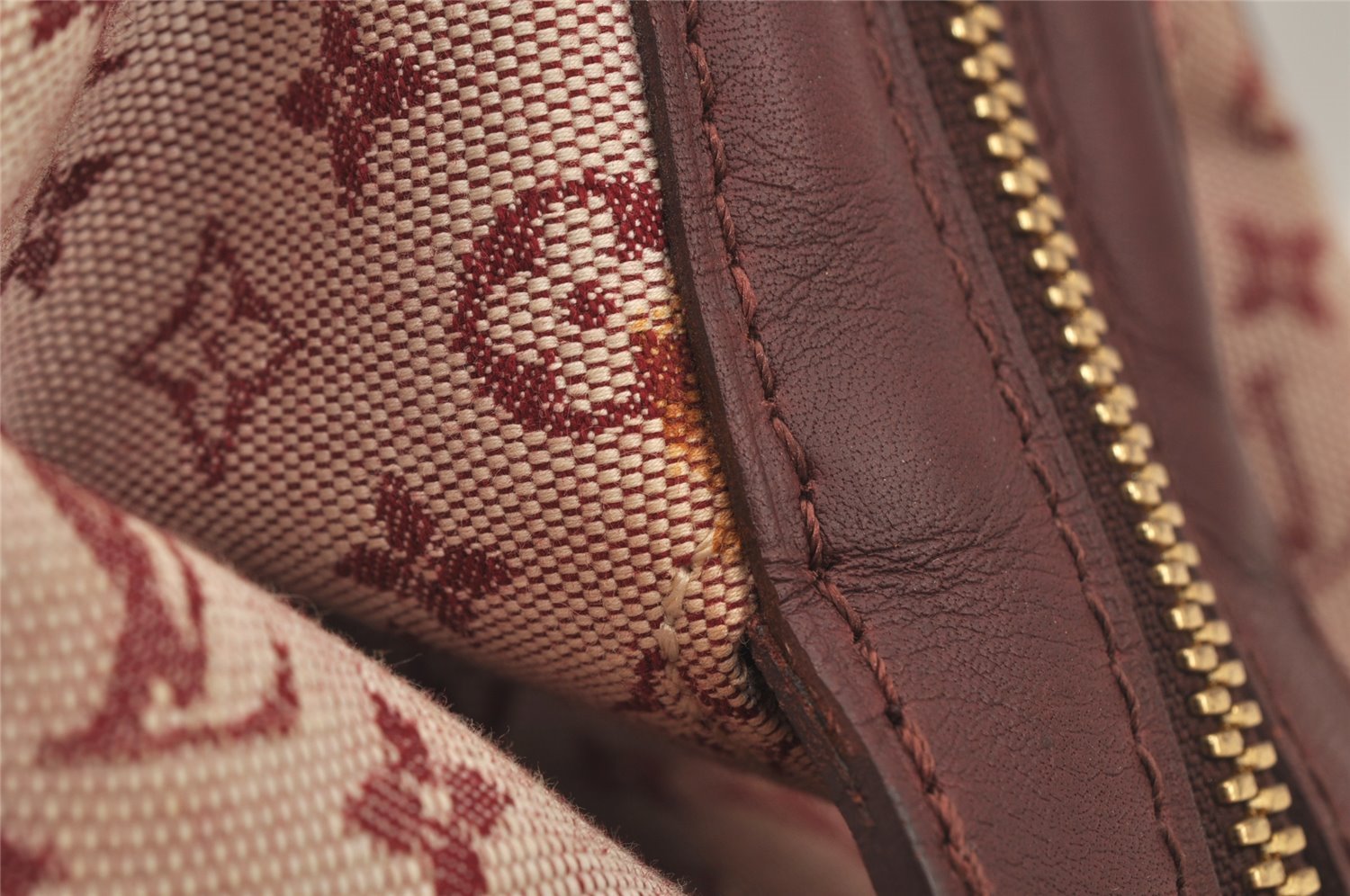 Authentic Louis Vuitton Monogram Mini Josephine GM Hand Bag Pink M92213 LV 8998I