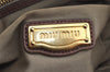 Authentic MIU MIU Matelasse Leather 2Way Shoulder Tote Bag Brown 8999I