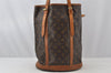 Authentic Louis Vuitton Monogram Bucket GM Shoulder Tote Bag M42236 Junk 9001I