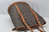 Authentic Louis Vuitton Monogram Bucket GM Shoulder Tote Bag M42236 Junk 9001I