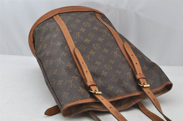 Authentic Louis Vuitton Monogram Bucket GM Shoulder Tote Bag M42236 Junk 9001I