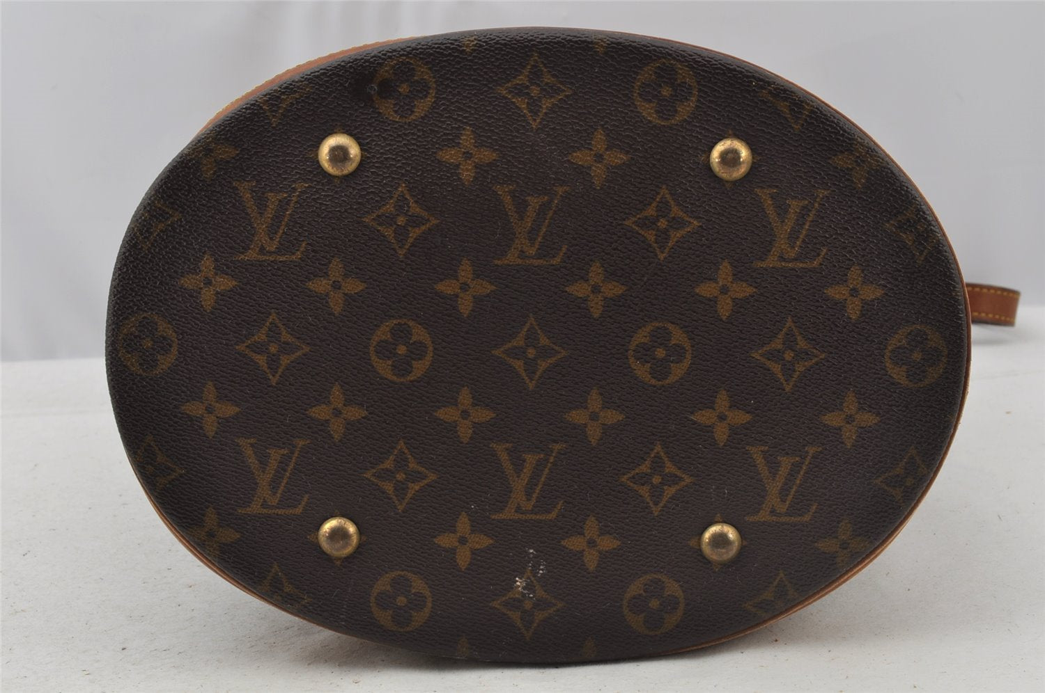 Authentic Louis Vuitton Monogram Bucket GM Shoulder Tote Bag M42236 Junk 9001I