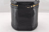 Authentic Louis Vuitton Epi Cannes Cosmetic Hand Bag Purse Black M48032 LV 9002I