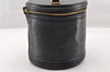 Authentic Louis Vuitton Epi Cannes Cosmetic Hand Bag Purse Black M48032 LV 9002I