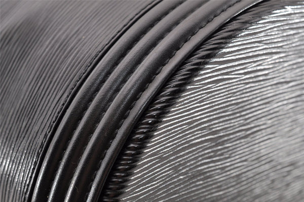 Authentic Louis Vuitton Epi Cannes Cosmetic Hand Bag Purse Black M48032 LV 9002I