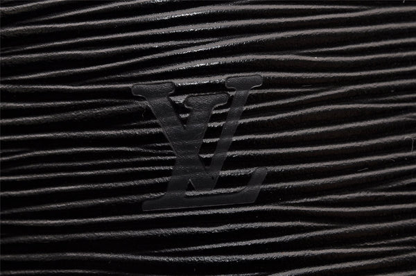 Authentic Louis Vuitton Epi Cannes Cosmetic Hand Bag Purse Black M48032 LV 9002I