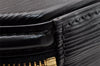 Authentic Louis Vuitton Epi Cannes Cosmetic Hand Bag Purse Black M48032 LV 9002I