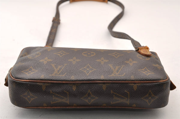 Auth Louis Vuitton Monogram Marly Bandouliere Shoulder Cross Bag M51828 LV 9004I