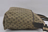 Authentic GUCCI Sherry Line Shoulder Bag GG Canvas Leather 189751 Khaki 9005J