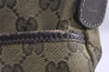 Authentic GUCCI Sherry Line Shoulder Bag GG Canvas Leather 189751 Khaki 9005J