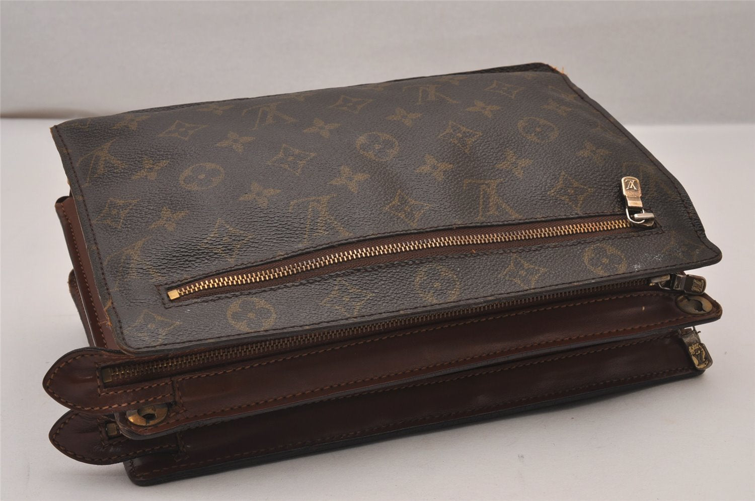 Authentic Louis Vuitton Monogram Enghien Shoulder Cross Bag M51205 LV 9006I