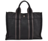 Authentic HERMES Fourre Tout PM Vintage Hand Tote Bag Canvas Black 9008I