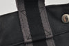 Authentic HERMES Fourre Tout PM Vintage Hand Tote Bag Canvas Black 9008I