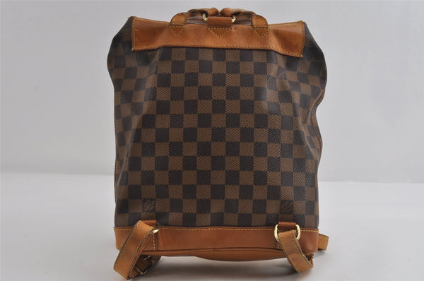 Authentic Louis Vuitton Damier Arlequin Backpack N99038 LV 9009I