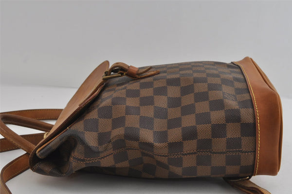 Authentic Louis Vuitton Damier Arlequin Backpack N99038 LV 9009I