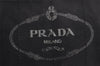 Authentic PRADA Canapa SS Vintage Canvas Hand Bag Purse Black 9010I