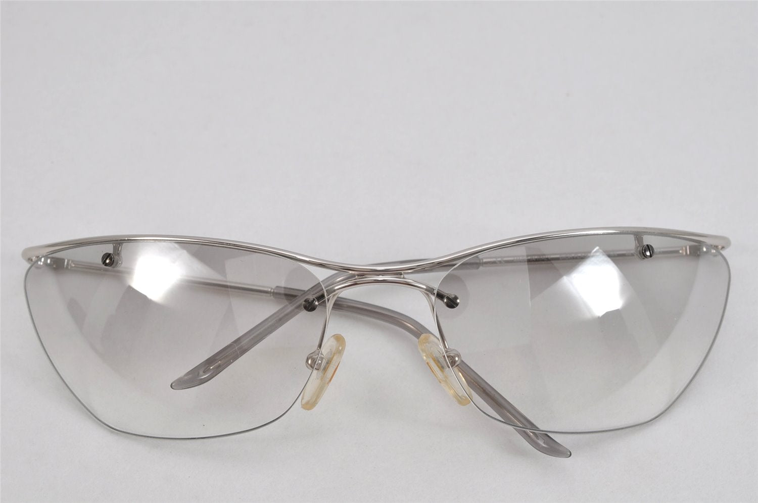 Authentic Christian Dior Vintage Sunglasses YB7NN Titanium Silver Clear CD 9011J