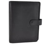 Authentic Louis Vuitton Epi Agenda MM Notebook Cover Black R20202 LV 9012J