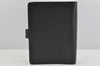Authentic Louis Vuitton Epi Agenda MM Notebook Cover Black R20202 LV 9012J