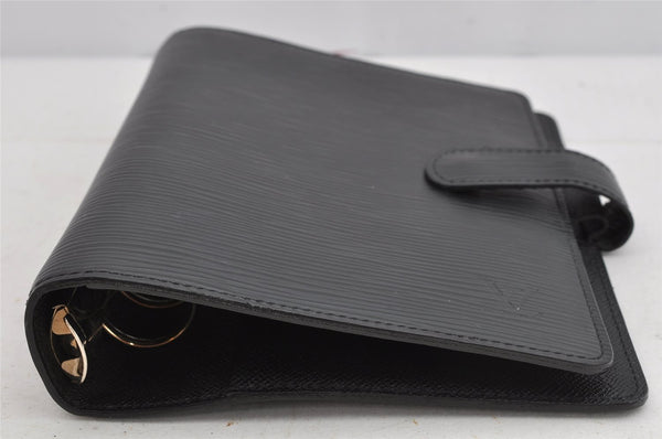 Authentic Louis Vuitton Epi Agenda MM Notebook Cover Black R20202 LV 9012J
