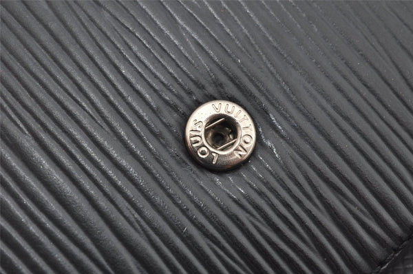 Authentic Louis Vuitton Epi Agenda MM Notebook Cover Black R20202 LV 9012J