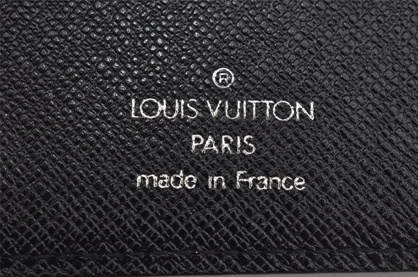 Authentic Louis Vuitton Epi Agenda MM Notebook Cover Black R20202 LV 9012J