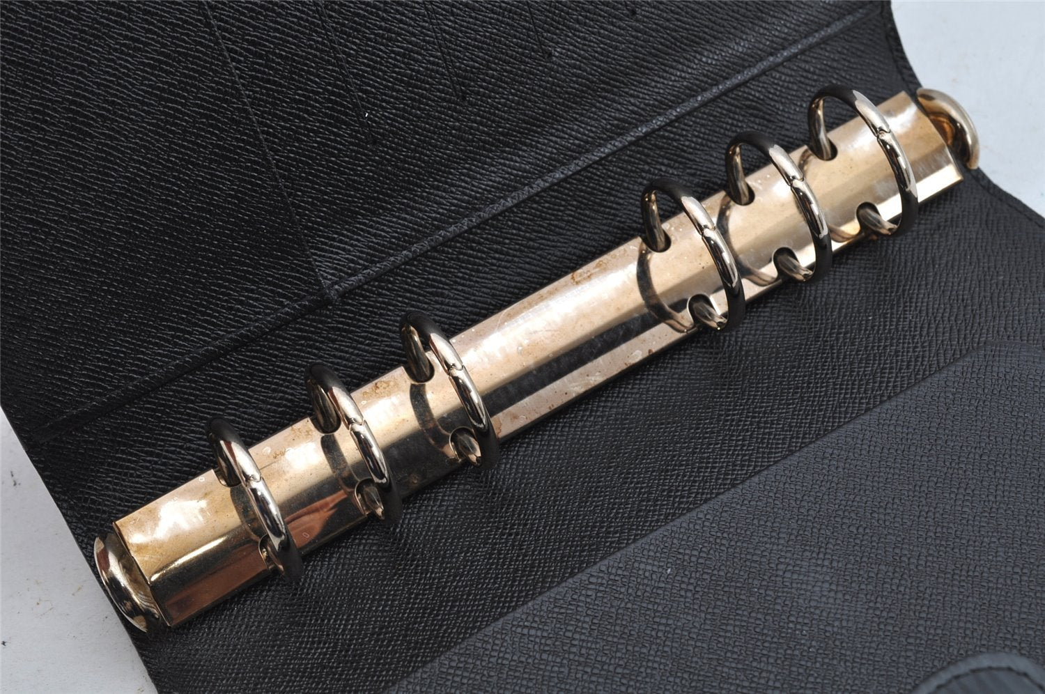 Authentic Louis Vuitton Epi Agenda MM Notebook Cover Black R20202 LV 9012J