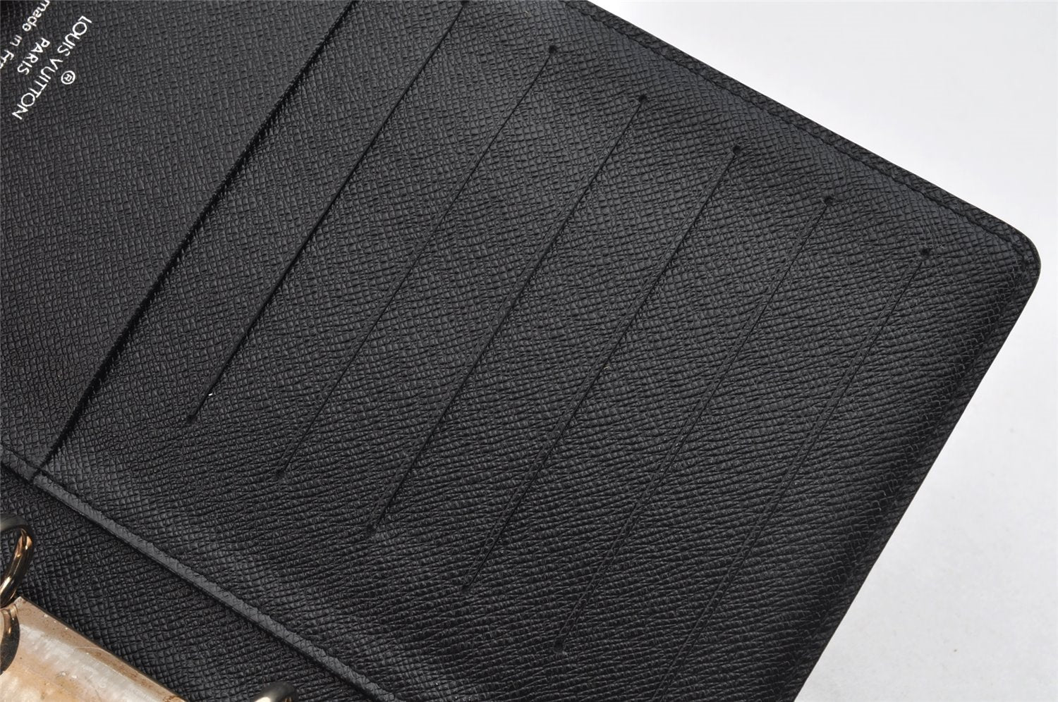 Authentic Louis Vuitton Epi Agenda MM Notebook Cover Black R20202 LV 9012J