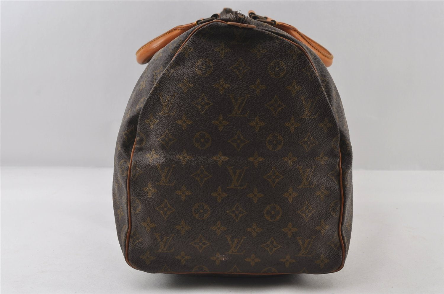 Authentic Louis Vuitton Monogram Keepall 55 Boston Bag Old Model LV Junk 9013I