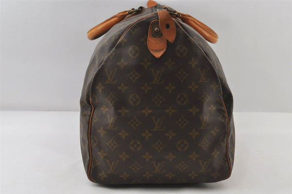 Authentic Louis Vuitton Monogram Keepall 55 Boston Bag Old Model LV Junk 9013I