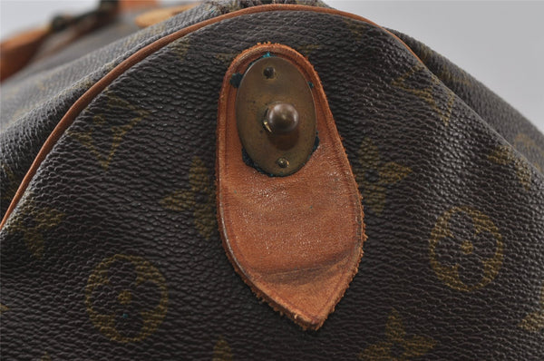 Authentic Louis Vuitton Monogram Keepall 55 Boston Bag Old Model LV Junk 9013I