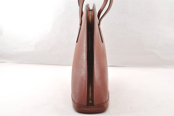 Authentic Louis Vuitton Epi Lussac Shoulder Tote Bag Brown M52283 LV 9014I