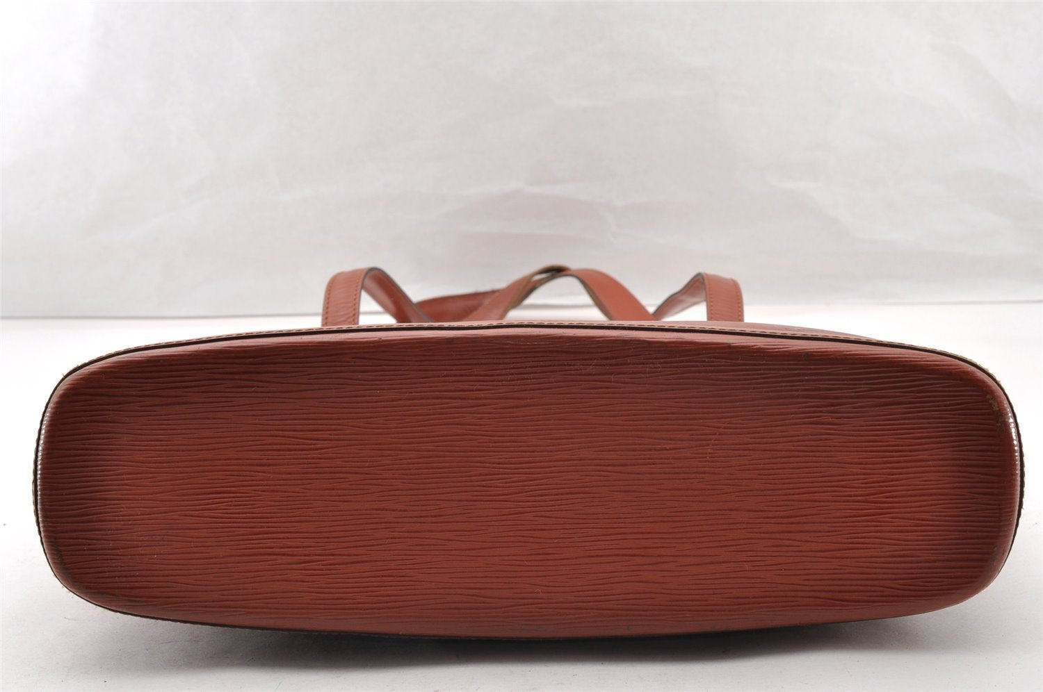 Authentic Louis Vuitton Epi Lussac Shoulder Tote Bag Brown M52283 LV 9014I