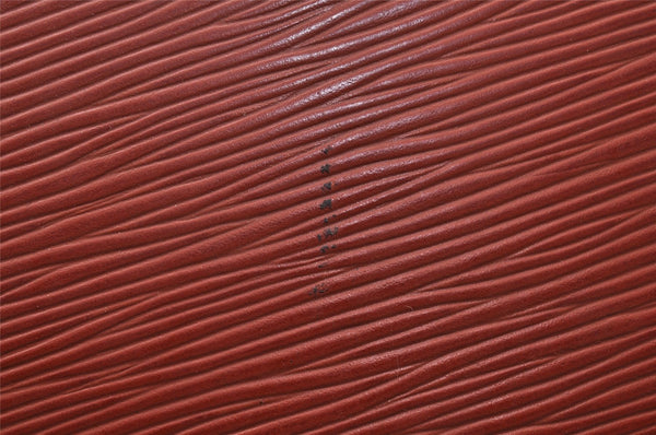 Authentic Louis Vuitton Epi Lussac Shoulder Tote Bag Brown M52283 LV 9014I