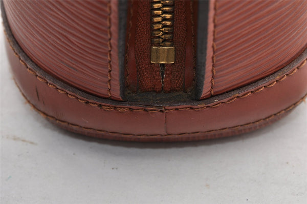 Authentic Louis Vuitton Epi Lussac Shoulder Tote Bag Brown M52283 LV 9014I