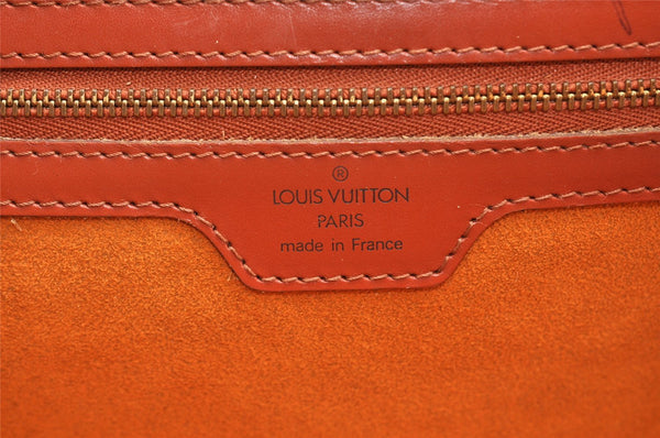 Authentic Louis Vuitton Epi Lussac Shoulder Tote Bag Brown M52283 LV 9014I