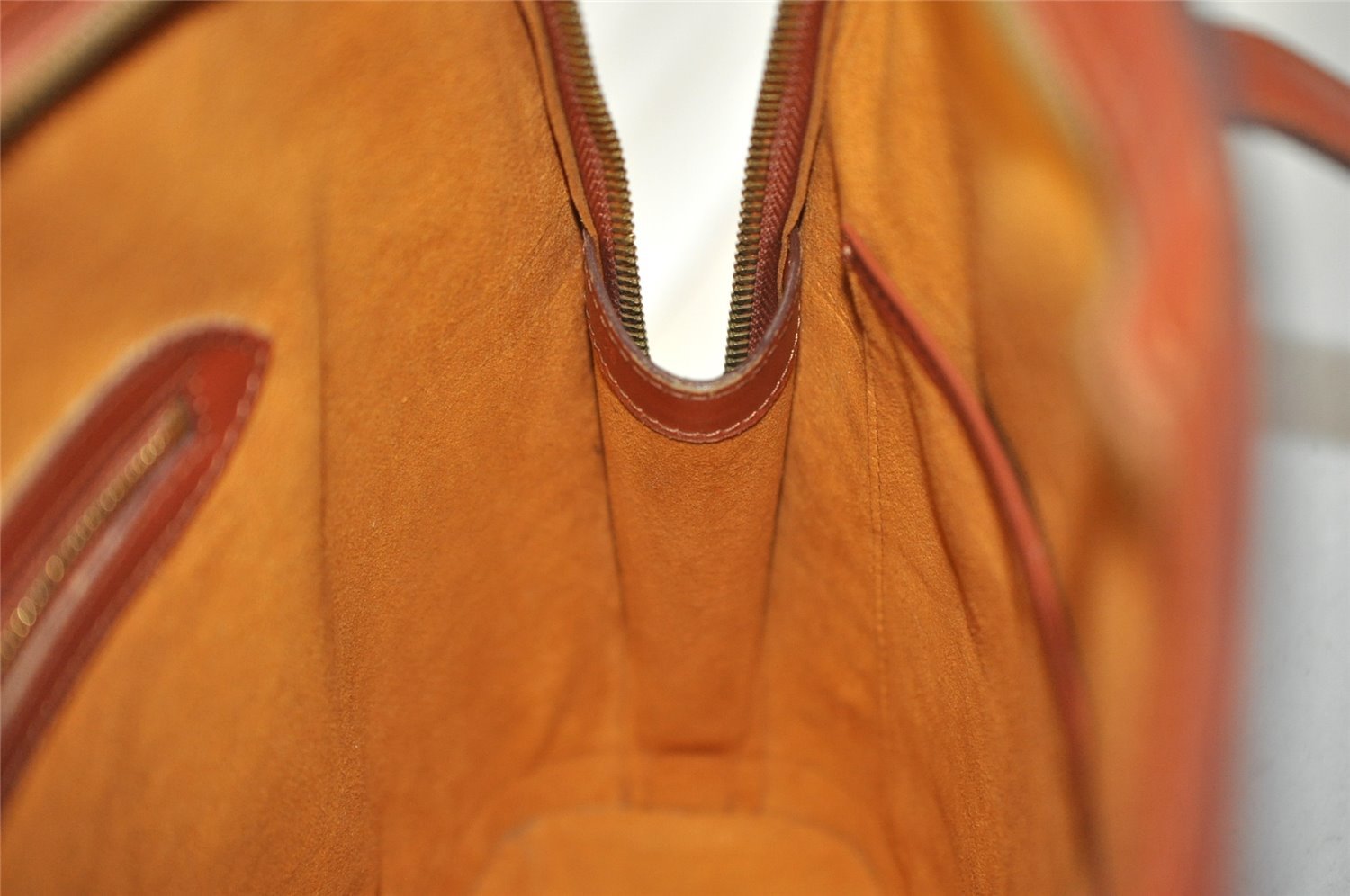 Authentic Louis Vuitton Epi Lussac Shoulder Tote Bag Brown M52283 LV 9014I