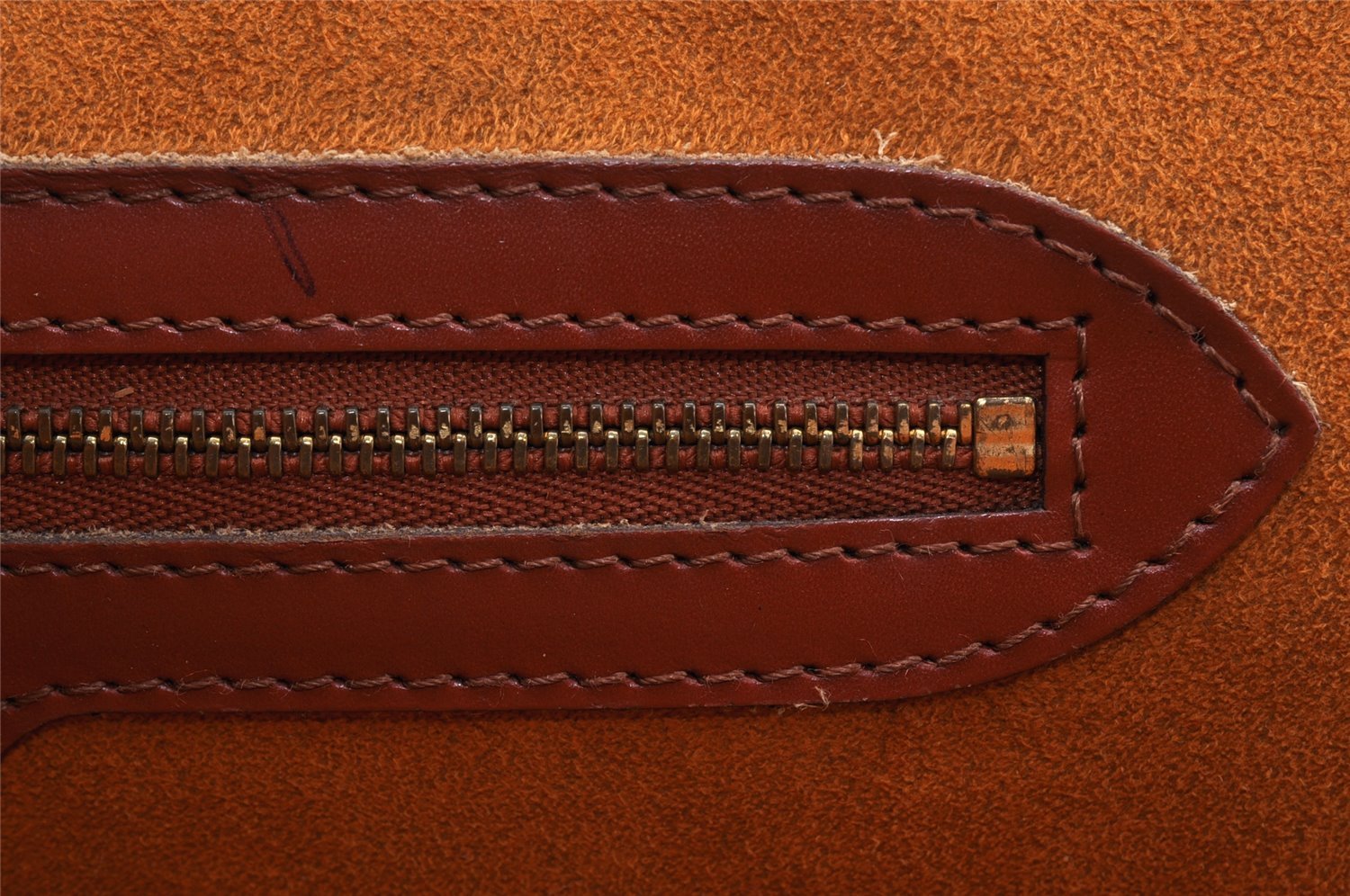 Authentic Louis Vuitton Epi Lussac Shoulder Tote Bag Brown M52283 LV 9014I