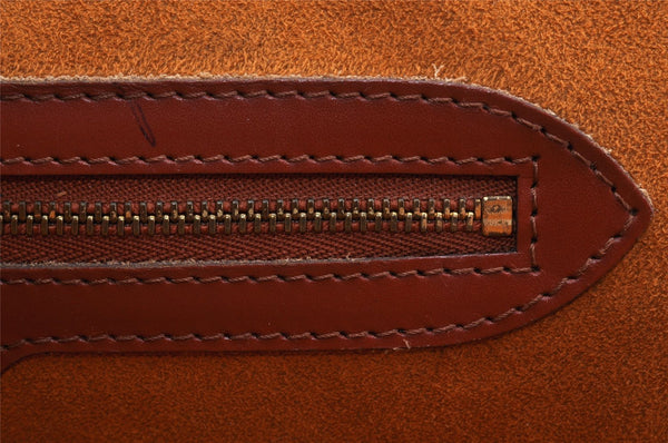 Authentic Louis Vuitton Epi Lussac Shoulder Tote Bag Brown M52283 LV 9014I