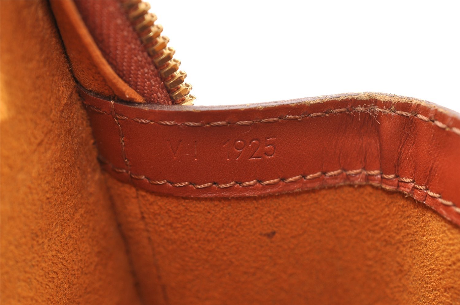 Authentic Louis Vuitton Epi Lussac Shoulder Tote Bag Brown M52283 LV 9014I