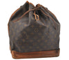 Authentic Louis Vuitton Monogram Noe Shoulder Drawstring Bag M42224 LV 9015I