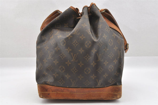 Authentic Louis Vuitton Monogram Noe Shoulder Drawstring Bag M42224 LV 9015I