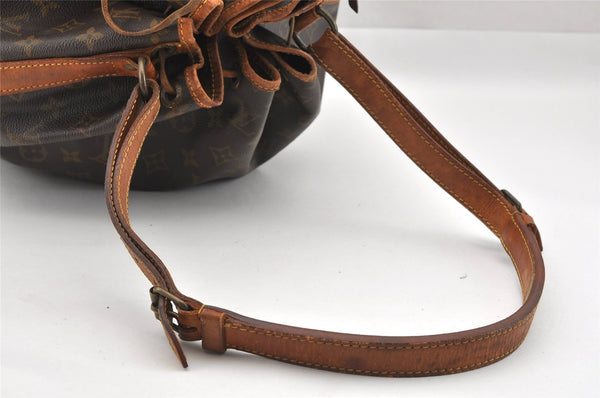 Authentic Louis Vuitton Monogram Noe Shoulder Drawstring Bag M42224 LV 9015I