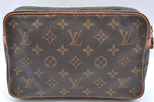 Authentic Louis Vuitton Monogram Compiegne 23 Clutch Hand Bag M51847 LV 9016H