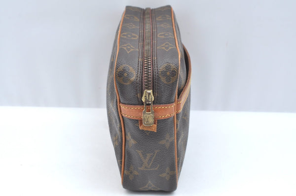 Authentic Louis Vuitton Monogram Compiegne 23 Clutch Hand Bag M51847 LV 9016H