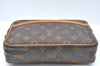 Authentic Louis Vuitton Monogram Compiegne 23 Clutch Hand Bag M51847 LV 9016H