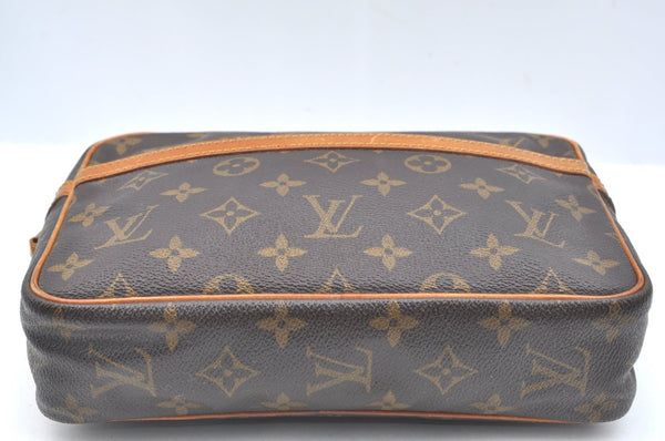 Authentic Louis Vuitton Monogram Compiegne 23 Clutch Hand Bag M51847 LV 9016H