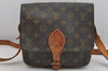 Authentic Louis Vuitton Monogram Cartouchiere MM M51253 Shoulder Cross Bag 9016J