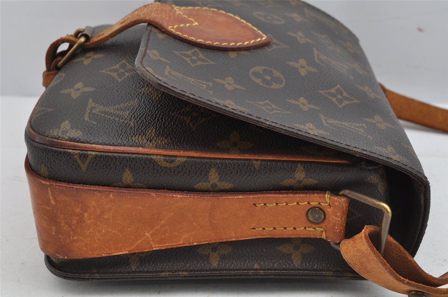 Authentic Louis Vuitton Monogram Cartouchiere MM M51253 Shoulder Cross Bag 9016J